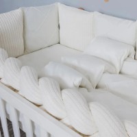 Lenjerie de pat pentru copii Veres Florence Milk 6pcs (VR 215.3)