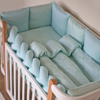 Lenjerie de pat pentru copii Veres Florence Mint 6pcs (VR 215.2)