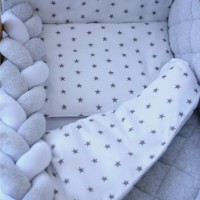 Lenjerie de pat pentru copii Veres Velour Stars Grey (218.14) imaginea #2 — magazin online Desire.md