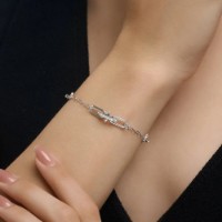 Brățară din argint cu zirconii Sokolov 94051591 s.18 6,66g imaginea #2 — magazin online Desire.md