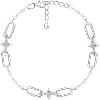 Brățară din argint cu zirconii Sokolov 94051591 s.18 6,66g