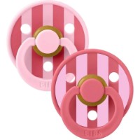 Suzeta BIBS Latex Baby Pink Coral Mix 6-18m 2pcs (12022)