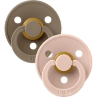 Suzeta BIBS Latex Dark Oak/Blush 0m+ (110211)