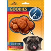 Лакомства для собак 4Dog Goodies Chicken Poppers 100g