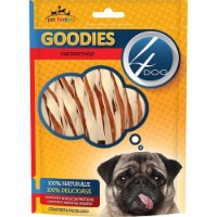 Лакомства для собак 4Dog Goodies Chicken Sandwich Twists 100g
