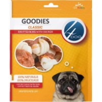 Лакомства для собак 4Dog Goodies Classic Knotted Bone With Chicken 100g