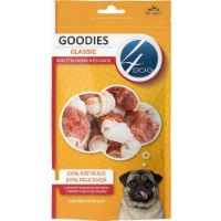Лакомства для собак 4Dog Goodies Classic Knotted Bone With Duck 100g