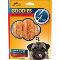 Лакомства для собак 4Dog Goodies Classic Rawhiderolls With Chicken 100g