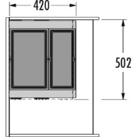 Coș de gunoi Hailo AS Cargo Aqua 750 28/18 (3608751) imaginea #4 — magazin online Desire.md