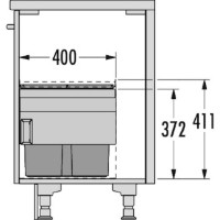 Coș de gunoi Hailo AS Cargo Aqua 900 28/13/13/D (3608901) imaginea #3 — magazin online Desire.md