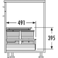 Coș de gunoi Hailo AS Separato K 600 20/20 (3620811) imaginea #2 — magazin online Desire.md