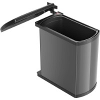 Урна Hailo AS Uno 18 Stainless Grey/Black (3418071)
