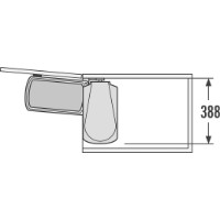 Урна Hailo AS Uno 18 Stainless Grey/Black (3418071) фото №2 — интернет-магазин Desire.md