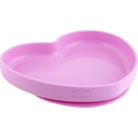 Тарелка силиконовая Chicco Easy Plate 9m+ Pink