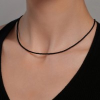 Colier din textil cu lacata din aur Sokolov 80072 s.55 1,21g