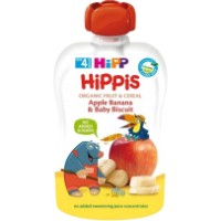 Piure pentru copii HiPP Apple Banana&Baby Biscuit 100g (8508)