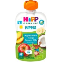 Piure pentru copii HiPP Apple/Banana/Mango/Coconut 100g (47011)