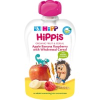 Piure pentru copii HiPP Apple/Banana/Raspberry 100g (8534)