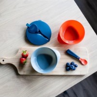 Set de hrănire Tommee Tippee TT0130-2 Grey/Orange 6m+  imaginea #3 — magazin online Desire.md