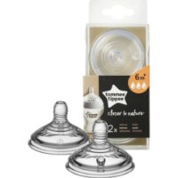 Tetină pentru biberon Tommee Tippee Closer to Nature 6m+ 2pcs (TT0195) imaginea #2 — magazin online Desire.md