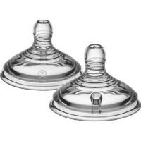 Tetină pentru biberon Tommee Tippee Closer to Nature 6m+ 2pcs (TT0195)