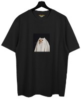 Tricou bărbătesc Soling Cat ghost Black s.S (Print-fcg5)