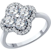 Inel de argint cu zirconiu Sokolov 94014133-91 s.17,5 3,14g