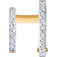 Серьга из золота с фианитами Sokolov 170086 0,85g фото №4 — интернет-магазин Desire.md