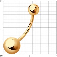Пирсинг из золота Sokolov 51-160-02272-1  1g фото №2 — интернет-магазин Desire.md