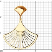 Pandantiv din aur Sokolov 036092 1,08g imaginea #2 — magazin online Desire.md