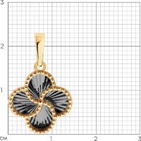 Pandantiv din aur Sokolov 51-130-02970-2  1,3g imaginea #2 — magazin online Desire.md