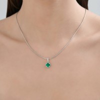 Pandantiv din argint cu malachit Sokolov 83030349  0,87g imaginea #4 — magazin online Desire.md