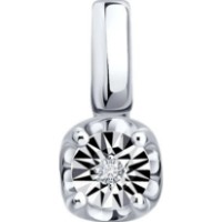 Pandantiv din aur alb cu diamant Sokolov 1031038-3  0,61g