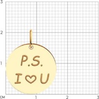 Pandantiv din aur Sokolov 51-130-01320-1  0,72g imaginea #2 — magazin online Desire.md