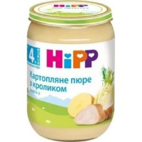 Пюре для детей HiPP Potatoes/Fennel/Rabbit 190g (6173)