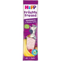 Gustare cu fructe-cereale HiPP Raspberry/Apple/Banana 23g (31362)
