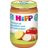 Piure pentru copii HiPP Tomato/Potatoes/Chicken 220g (6510)