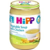 Piure pentru copii HiPP Vegetable Soup With Chicken 190g (7973)