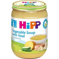 Piure pentru copii HiPP Vegetable Soup With Veal 190g (7983)