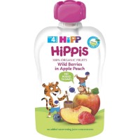 Piure pentru copii HiPP Wild Berries/Apple/Peach 100g (8525)