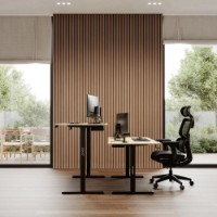 Marfa depreciata! Masa de birou Sense7 Nojo 140x70 Black Pine imaginea #9 — magazin online Desire.md