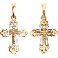 Pandantiv din aur cu zirconiu Diamant 51-131-01742-1  0,9g