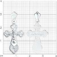 Pandantiv din argint Sokolov 94-131-02211-1  1,25g imaginea #2 — magazin online Desire.md