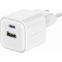 Încărcător Swissten GaN USB-C 20W PD + USB-A QC 18W White imaginea #1 — magazin online Desire.md