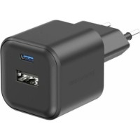 Încărcător Swissten 12W USB-C + USB-A Black
