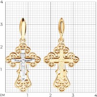 Pandantiv din aur combinat Sokolov 51-131-01377-1  1,68g imaginea #2 — magazin online Desire.md