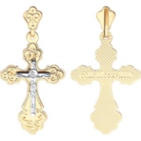 Pandantiv din aur combinat Sokolov 51-131-01392-1  1,11g