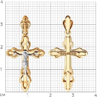 Pandantiv din aur Sokolov 51-131-01411-1  1,37g imaginea #2 — magazin online Desire.md