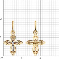 Pandantiv din aur Sokolov 51-131-01793-1  0,45g imaginea #2 — magazin online Desire.md