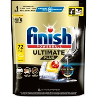 Detergent pentru mașine de spălat vase Finish Ultimate Plus All in One Lemon 72tab